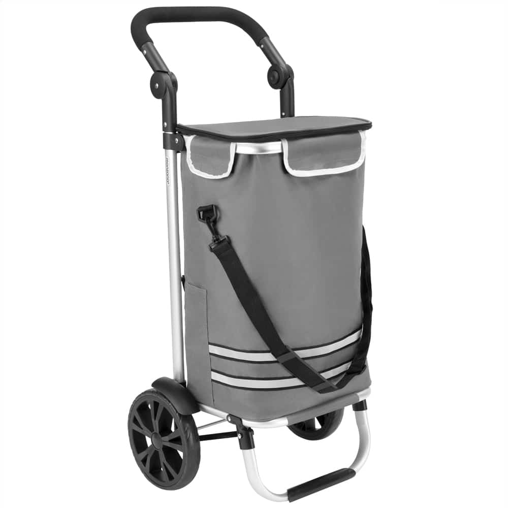 2in1 Shopping Trolley Gray 56L Max. 50 kg