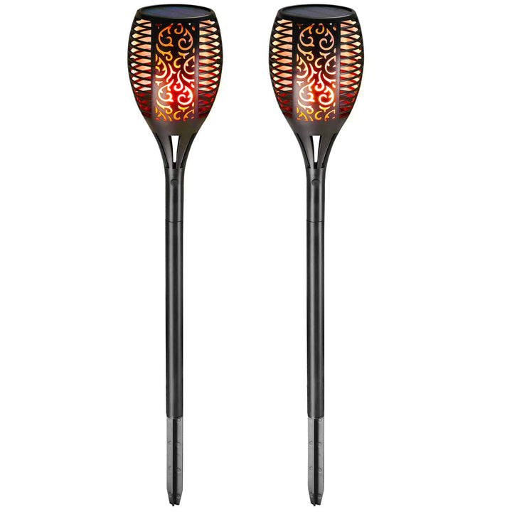 Solar Garden Torch 2pcs flimrende