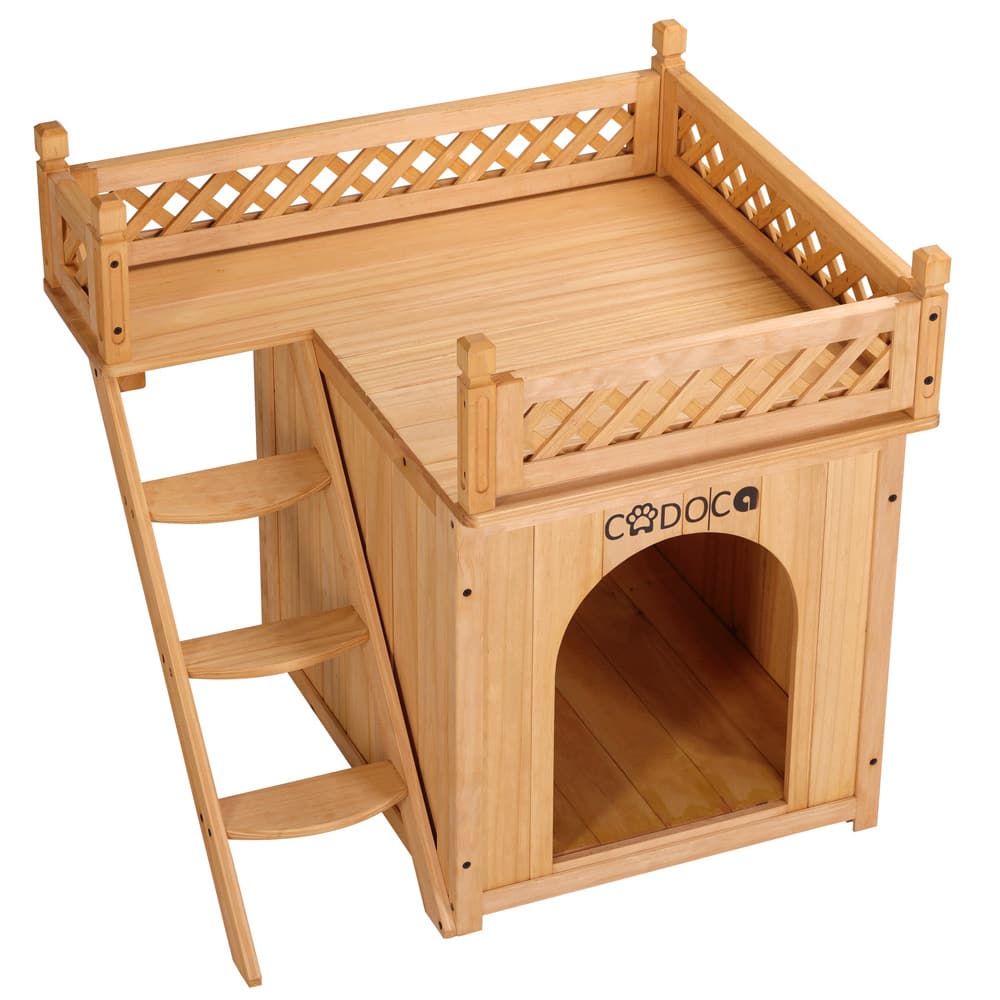 Cat House med balkon 53.5x54.5x64.5cm