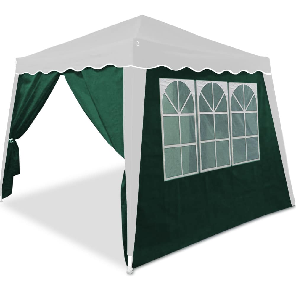 Gazebo sidepanel Capri 2pcs grøn 3x3m