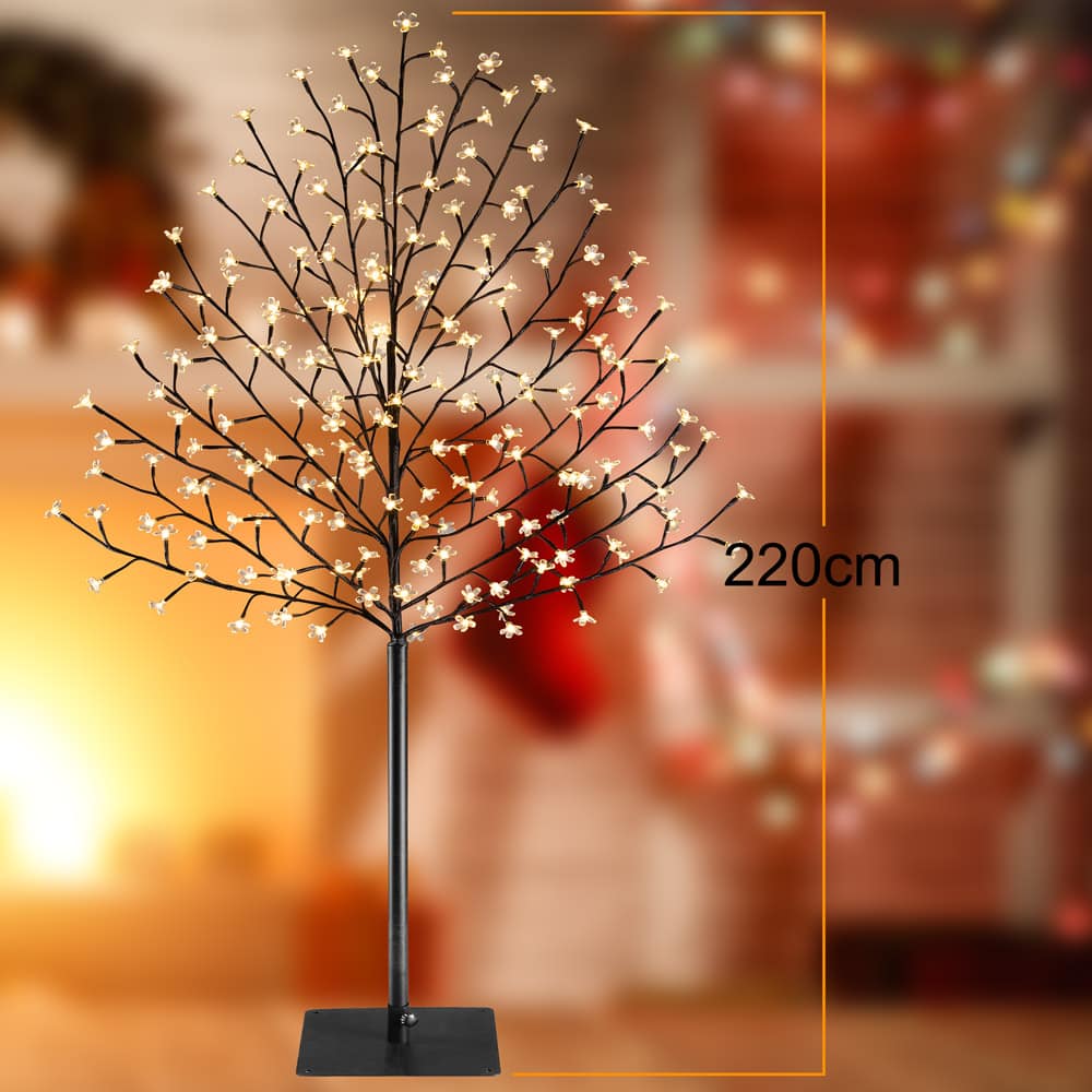 LED Cherry Blossom Tree Varm hvid 220 cm 220 LED'er indendørs/udendørs inkl. Fjernbetjening