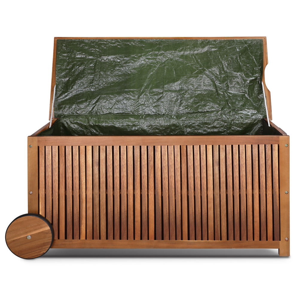 Haveopbevaringsboks Acacia med hjul