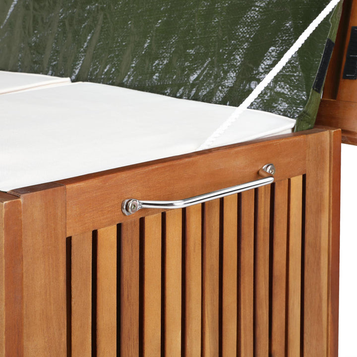 Haveopbevaringsboks Acacia med hjul