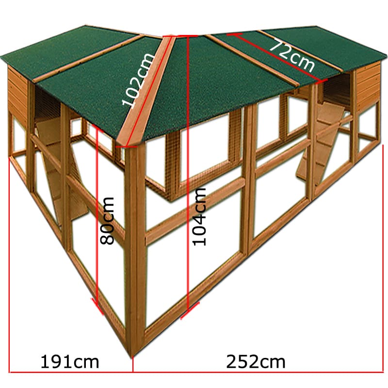 Rabbit Hutch 443x102x104cm