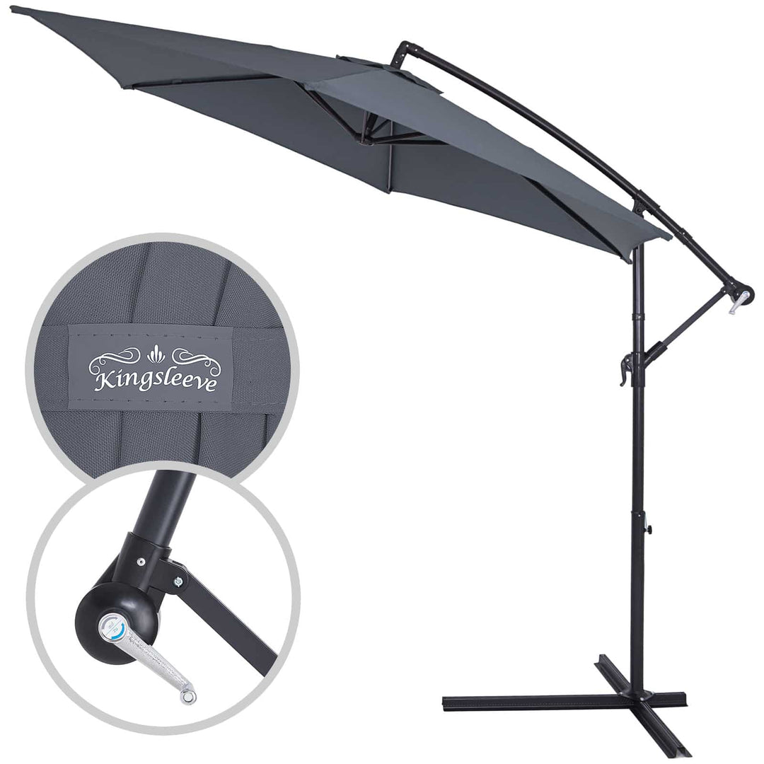 Cantilever Parasol Anthracite 3M Crank & Tilt