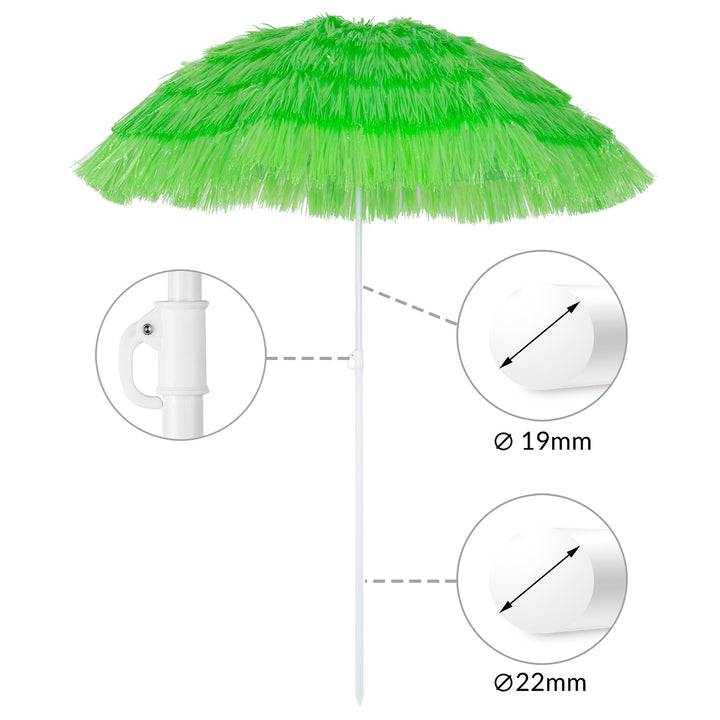 Parasol Hawaii 1,6m grøn