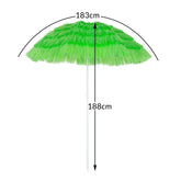 Parasol Hawaii 1,6m grøn