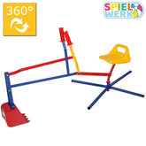 Børn sidder på Mini Digger 360 ° Rotatable