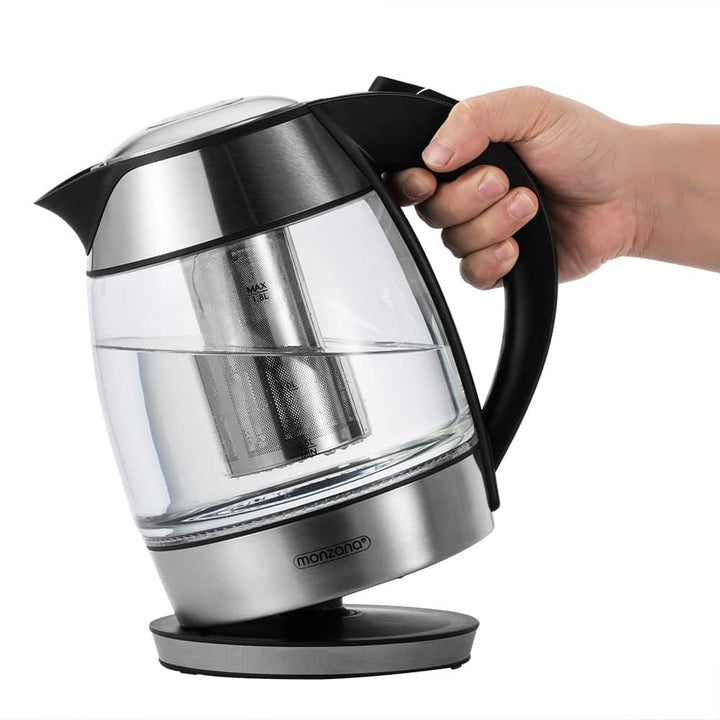 Kedel rustfrit stål glas 1,8L inkl. Infuser