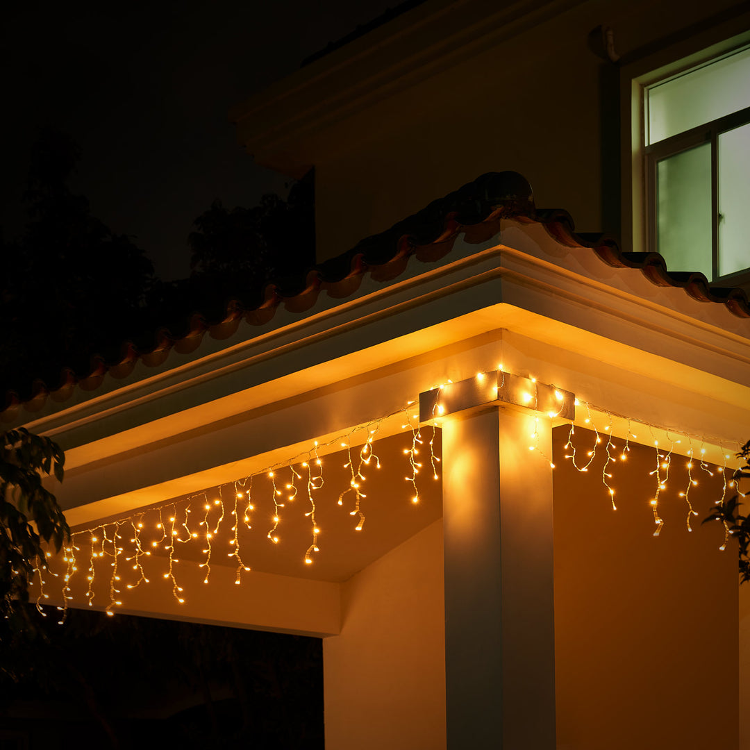 Icicle Lights Warm White 20m Outdoor