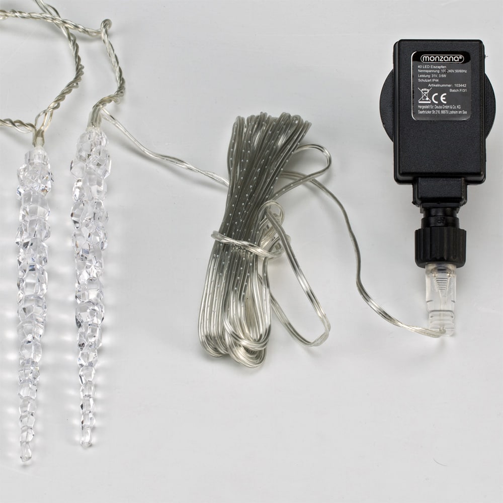 LED fe Lights ICICLS 40 LEDS 10,5M BLÅ