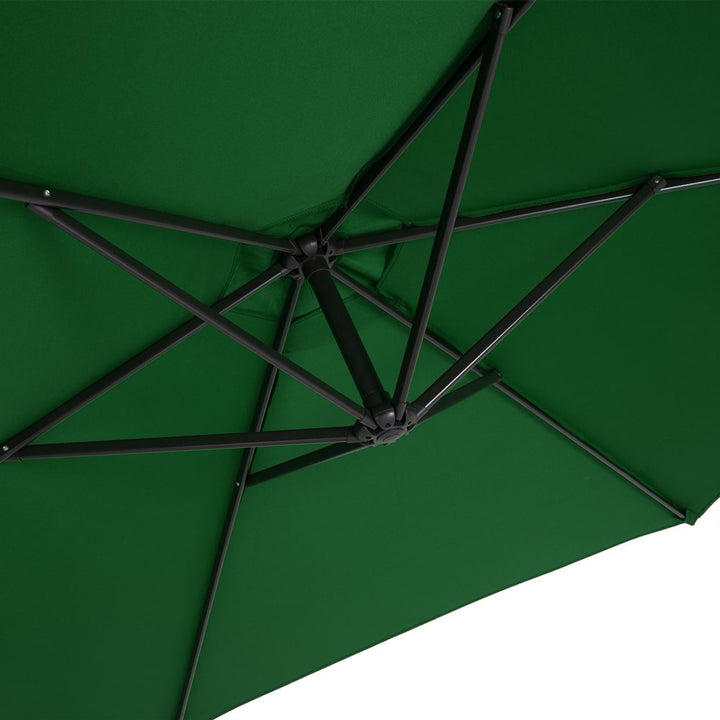 Cantilever Parasol Green 3,3 m Crank & Tilt UV Protection 40+