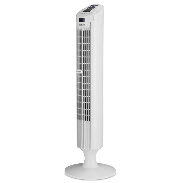 Tower Fan White 84 cm med fjernbetjening