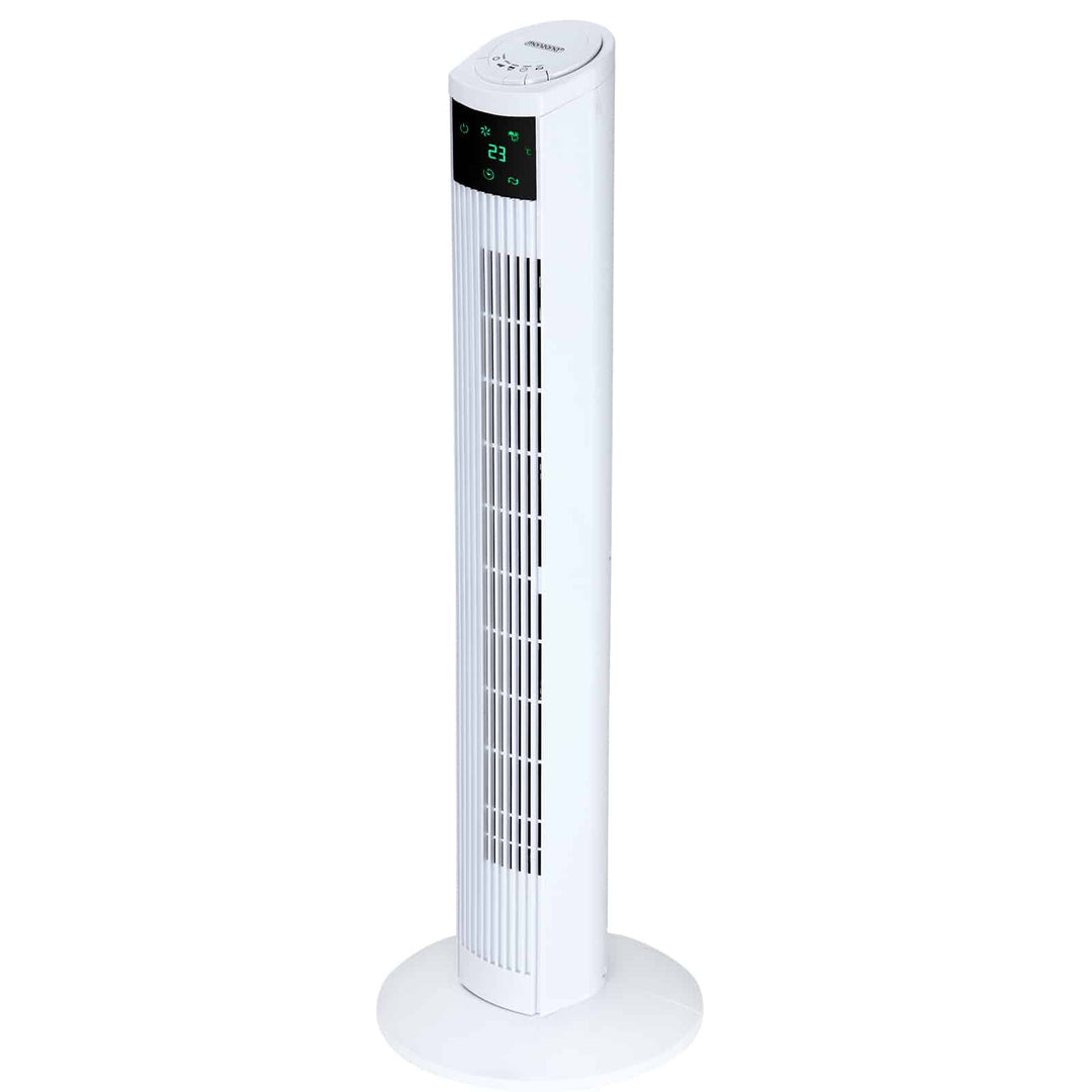 Turmventilator Weiß 96cm Inkl. Fernbedienung