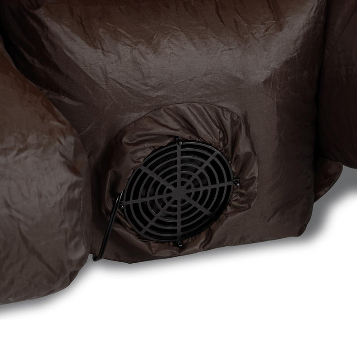 Oppustelig julemand med slæde 5ft med LED -lys