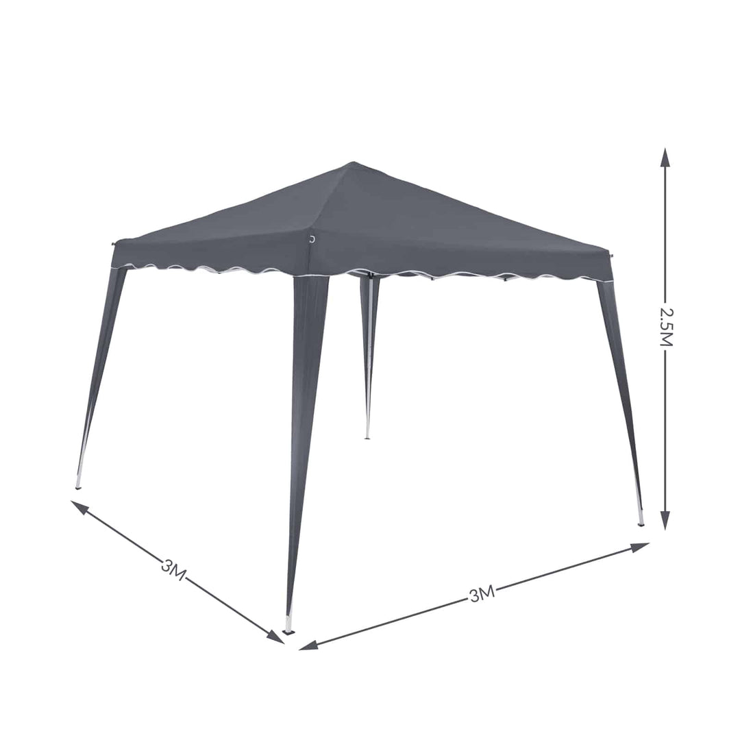 Pop Up Gazebo Capri Anthracite 3x3m