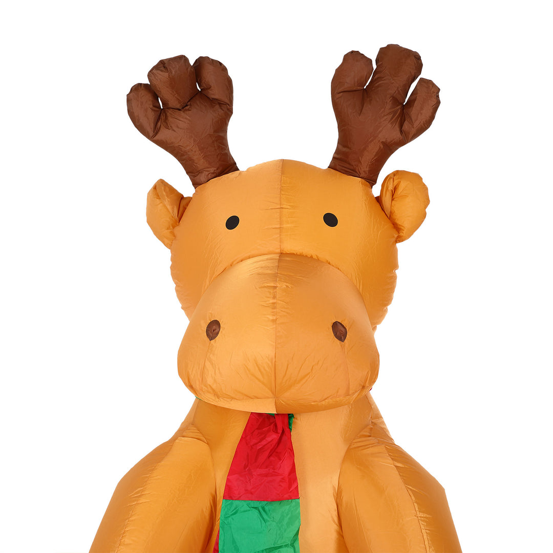 Oppustelig rensdyr 6ft med LED -lys