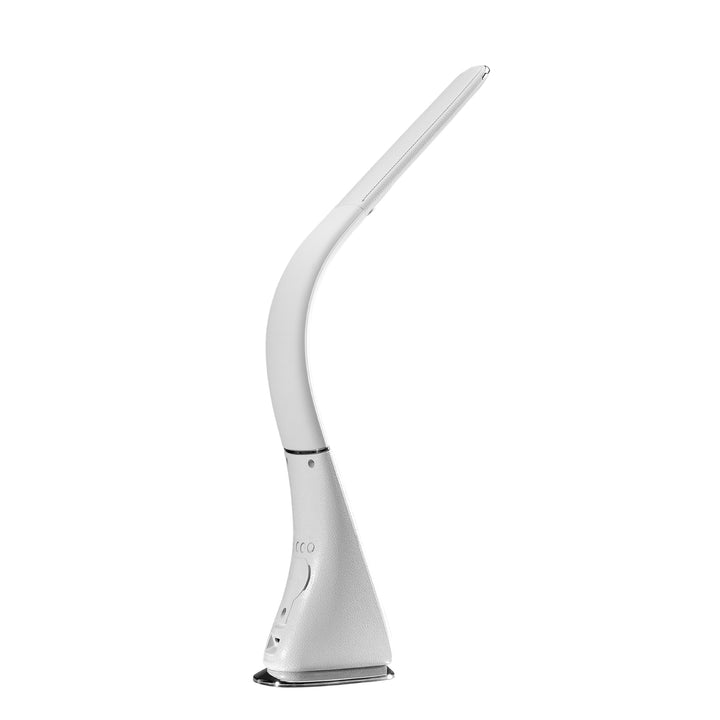 LED skrivebordslampe Lilly White med ur og temperaturvisning