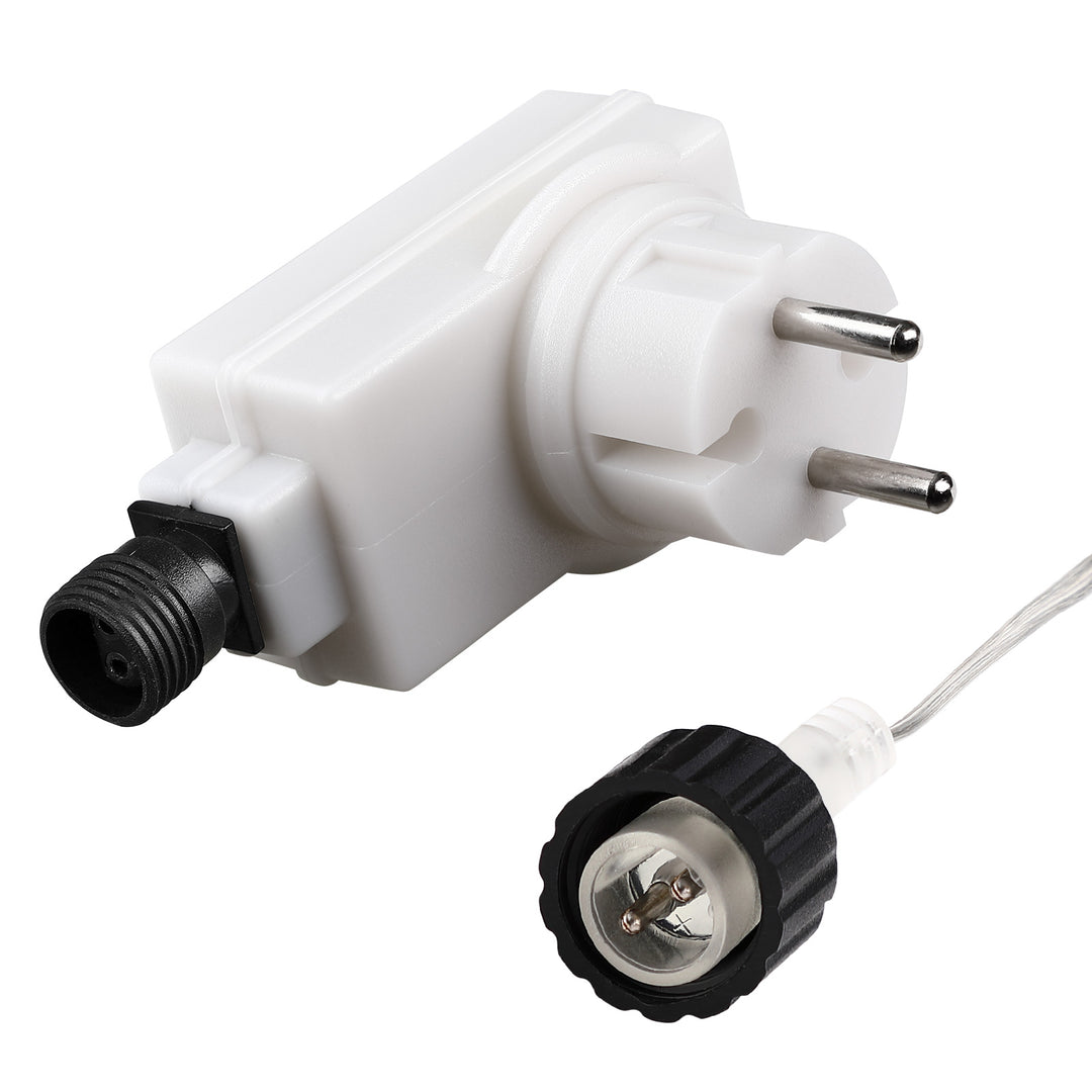 LED fe lys med 80 istapper til udendørs område blå