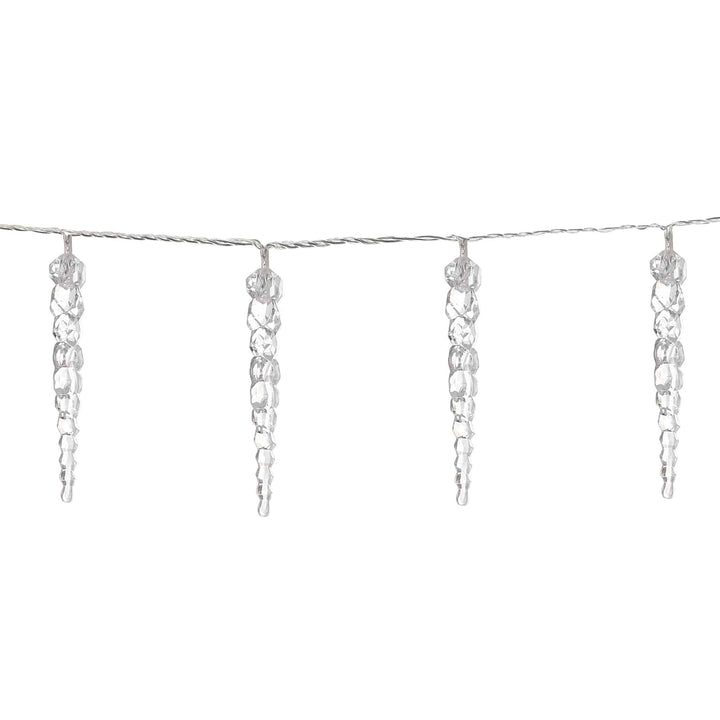 LED fe lys med 80 istapper til udendørs område blå