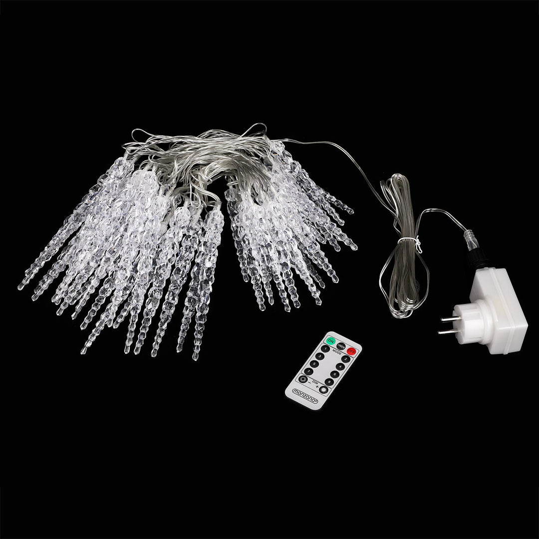 Julelys Icicle 40 LEDS 10,4 m blå