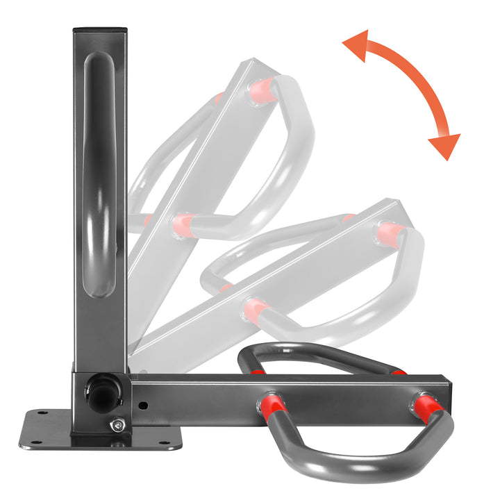 Parkeringsplads barriere stål sammenfoldelig med integreret lås