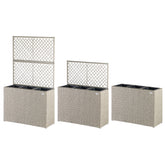 Rattan Trellis Planter Cream 83x30.5x146cm