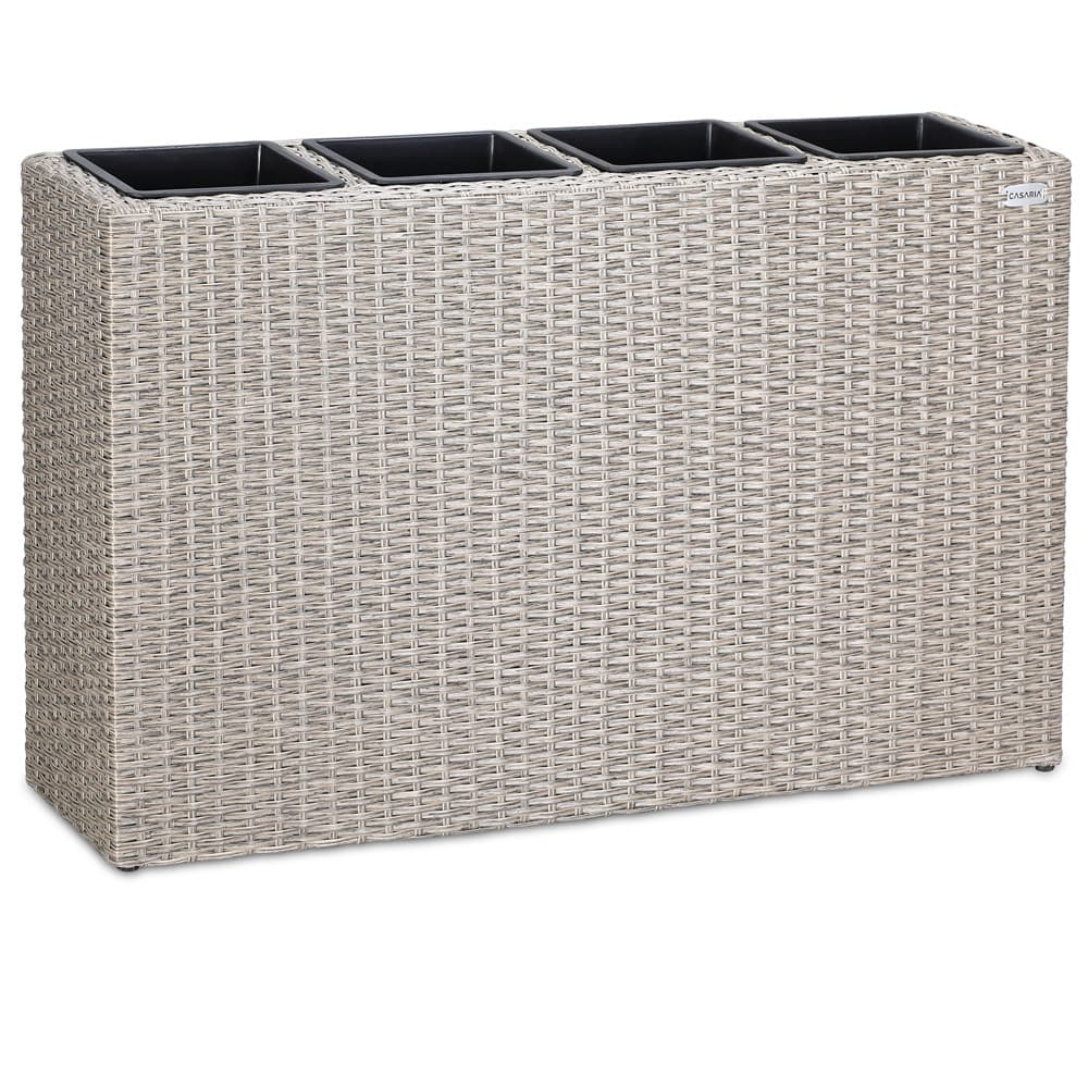 Rattan Planter Cream 95x27x60cm