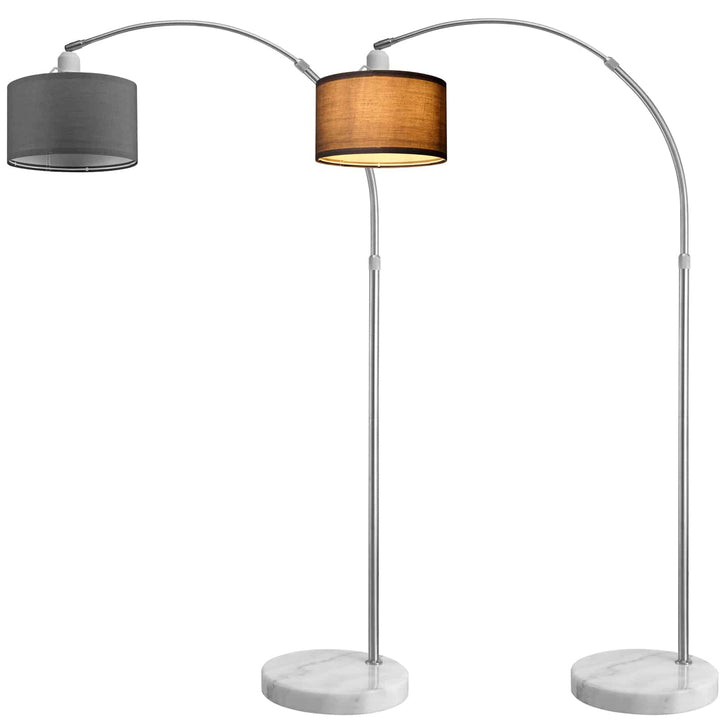 Lysbue gulvlampe 150-175 cm højde-justerbar