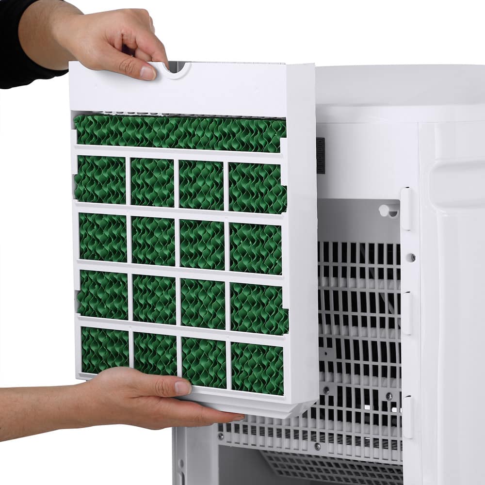 4in1 bærbar luftkøler hvid/sort 8L 65W