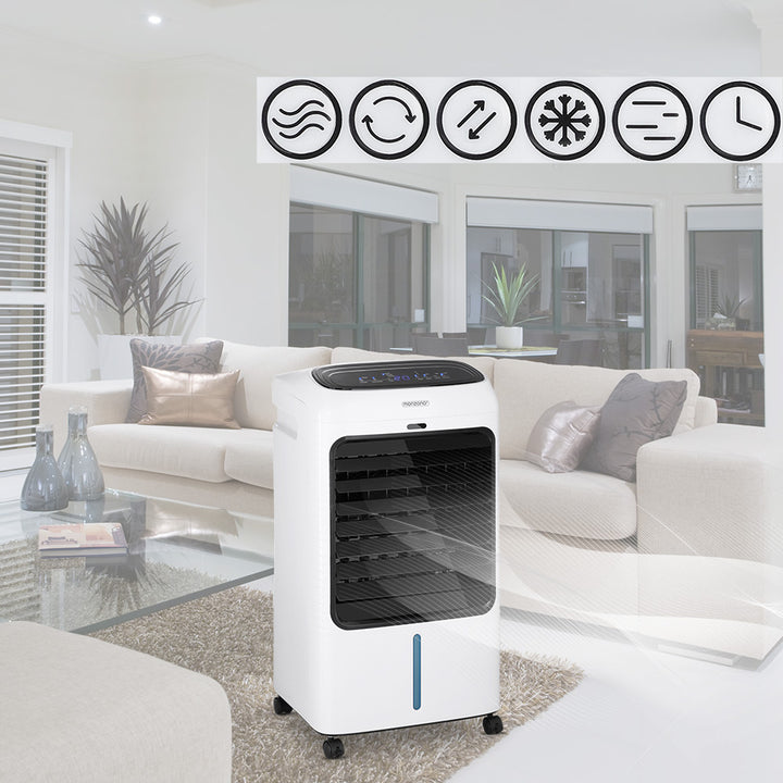 4in1 bærbar luftkøler hvid/sort 8L 65W