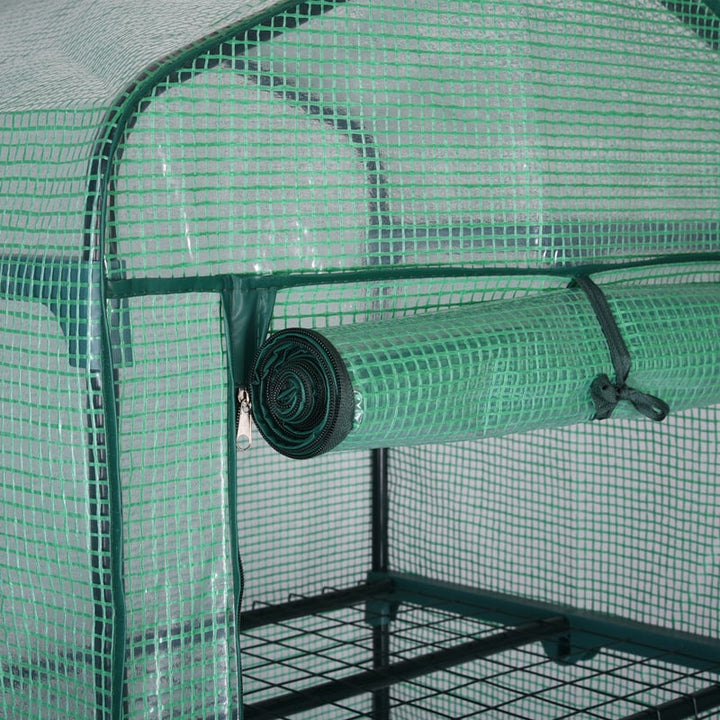 Greenhouse PE 4.1x1.6x2.3ft med 3 niveauer