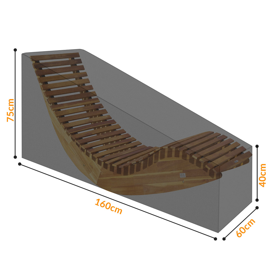 Sun Lounger Cover 420d Oxford 160/155x60x75/39 cm