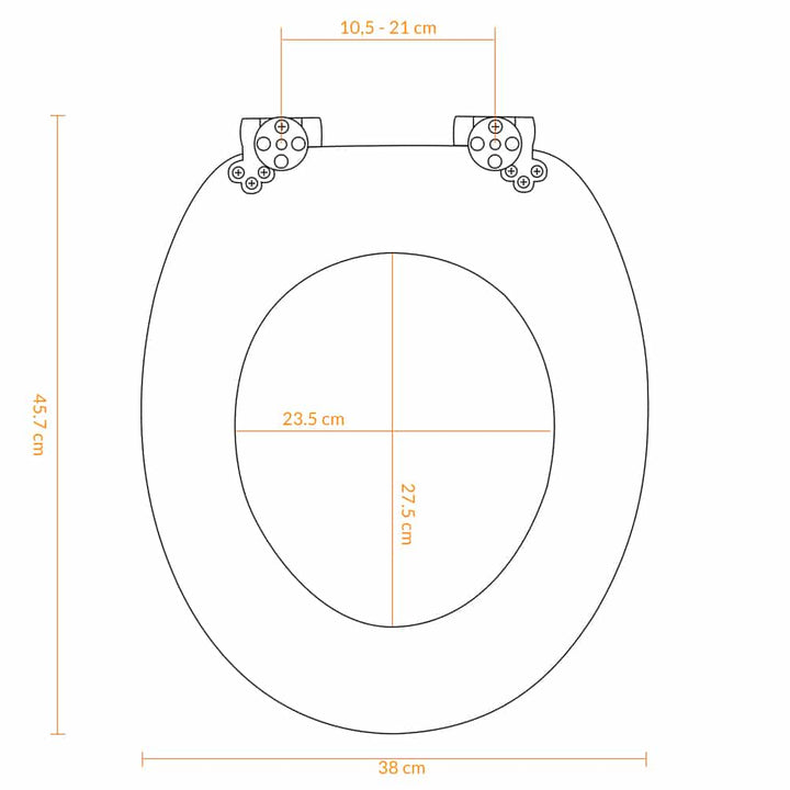 Toilet sæde træ glat tæt