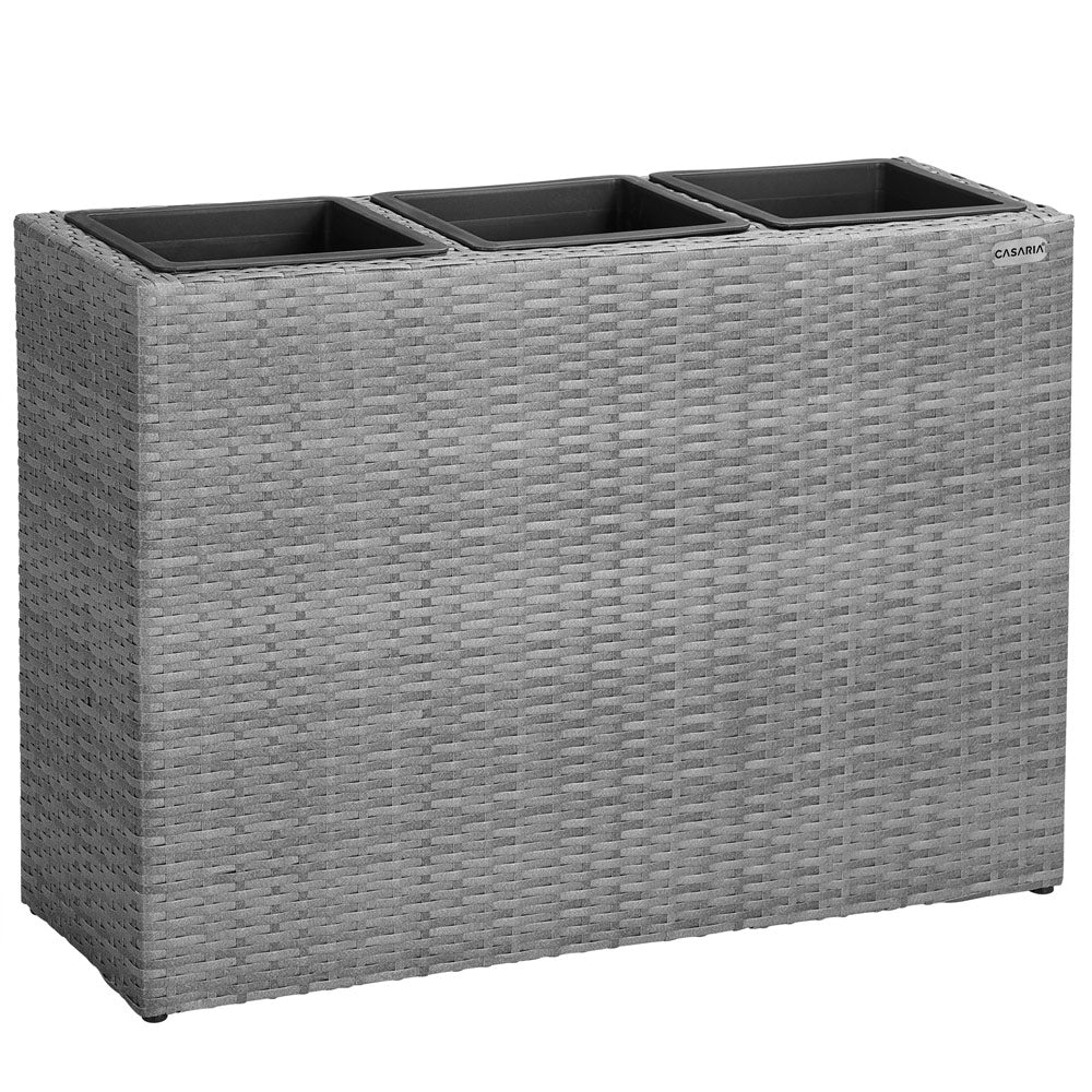 Rattan Planter Gray 83x30.5x60cm