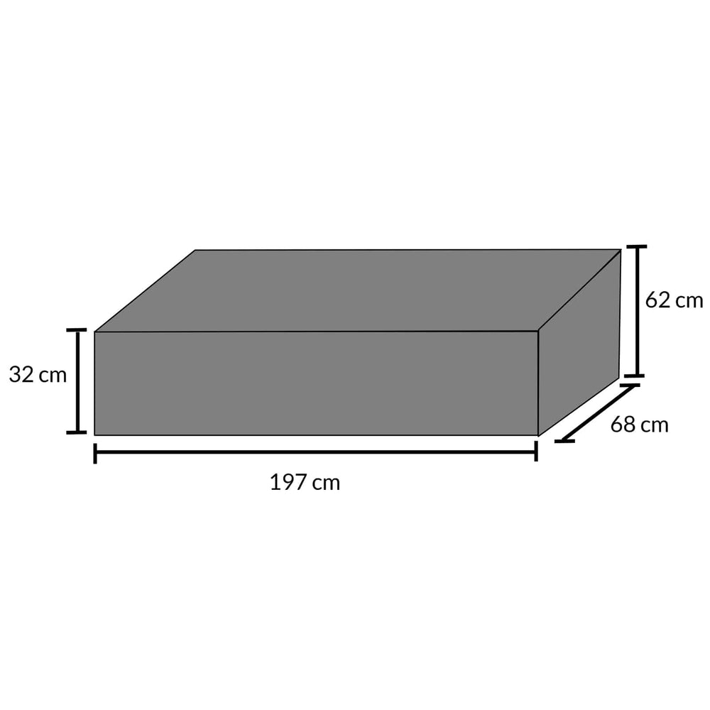 Havemøbler Cover PE 197x68x32/62cm