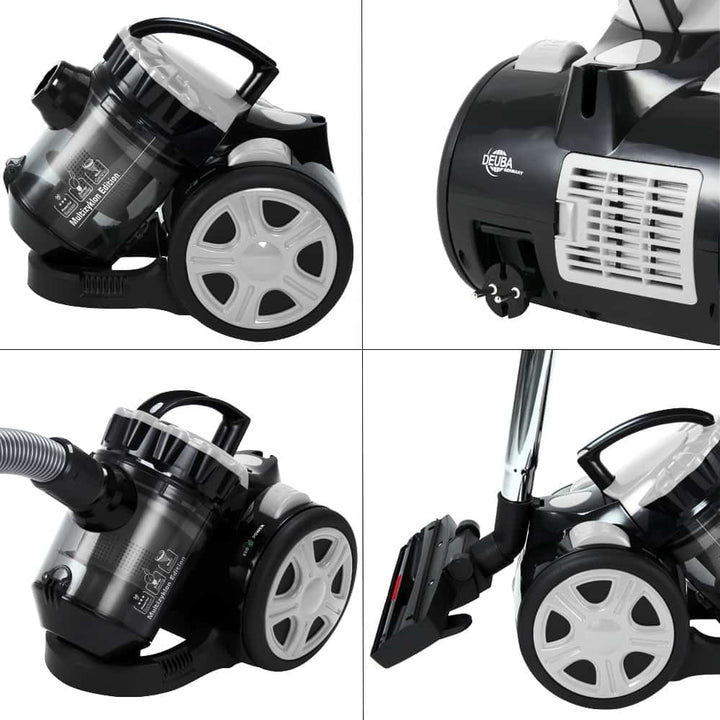 Multi Cyclone Vacuum Cleaner Silver 900 Watt Eco Power