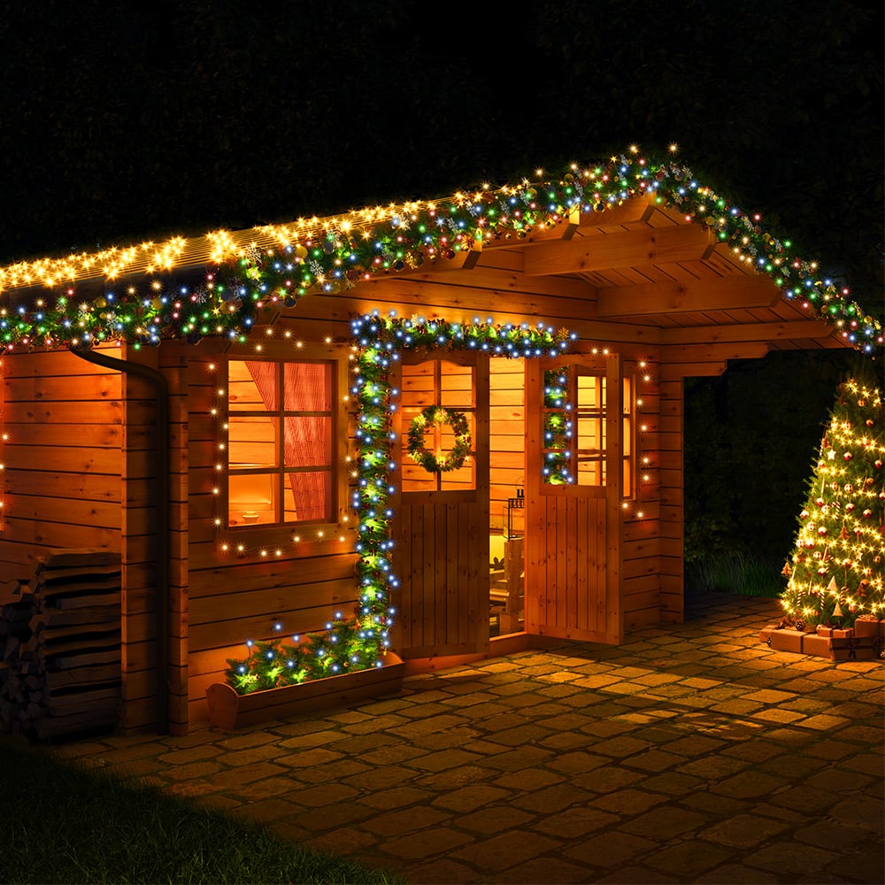 Lichterkette Weihnachten Bunt 20m Fernbedienung