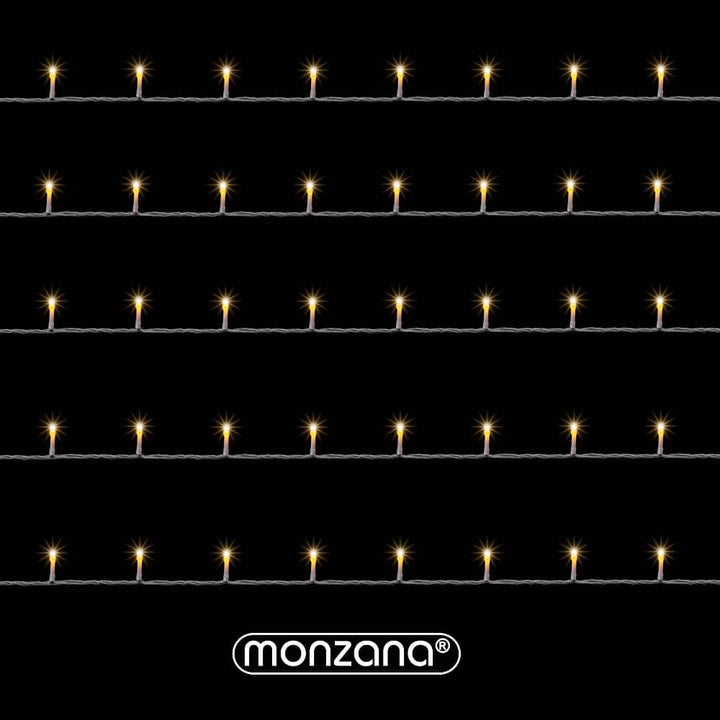 Lichterkette Weihnachten Warmweiß 20m Transparent Fernbedienung