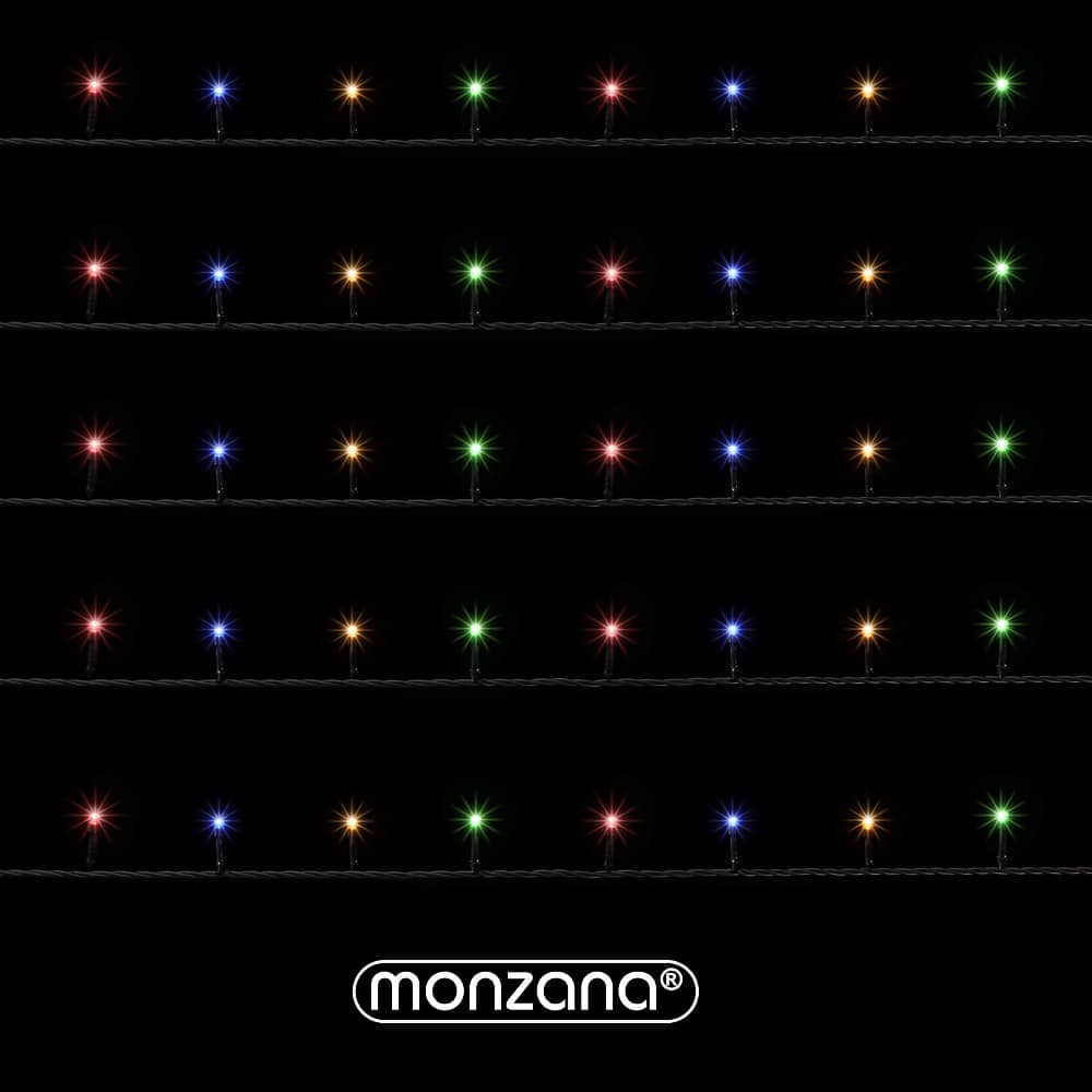 Lichterkette Weihnachten Bunt 60m Fernbedienung