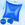 Poolpude 3 stk sæt blå 120x120 cm -20 ° C