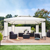 Metal Gazebo Elda Cream 3x4m