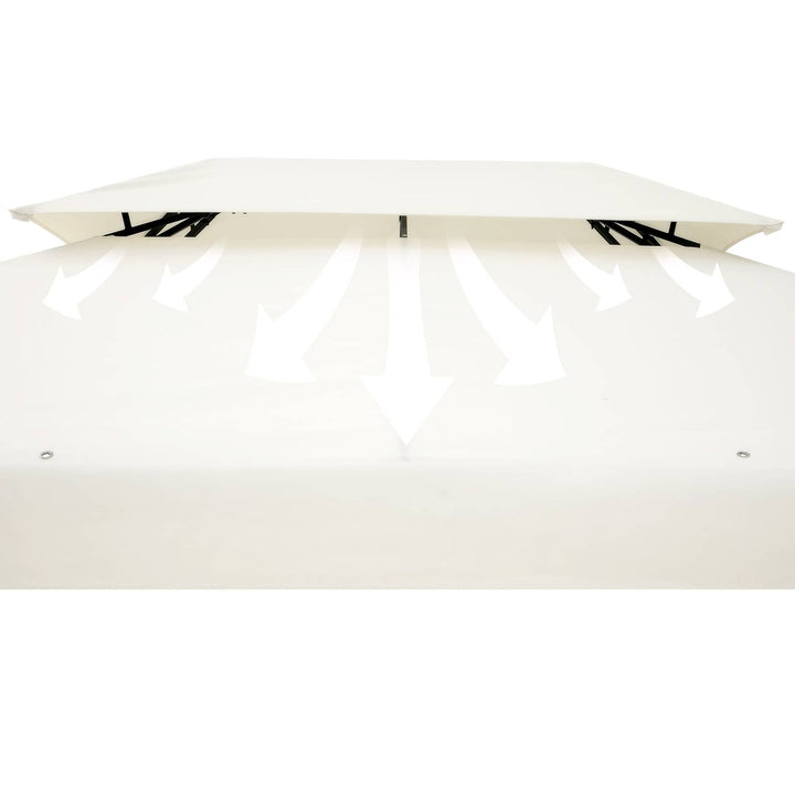 Metal Gazebo Elda Cream 3x4m