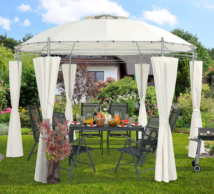 Metal Gazebo Toscana Cream 3,5 m