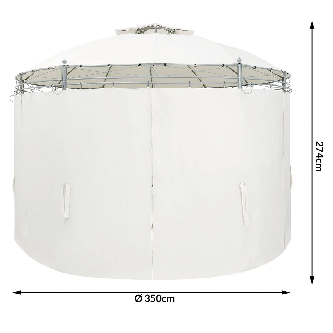 Metal Gazebo Toscana Cream 3,5 m