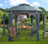 Metal Gazebo Toscana Anthracite 3,5 m