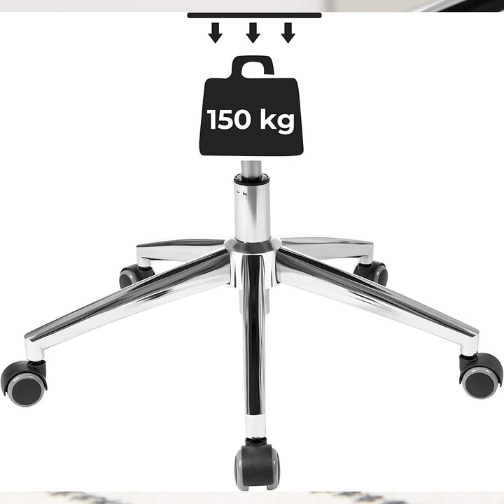 Sort Enkel Kontorstol I Moderne Stil