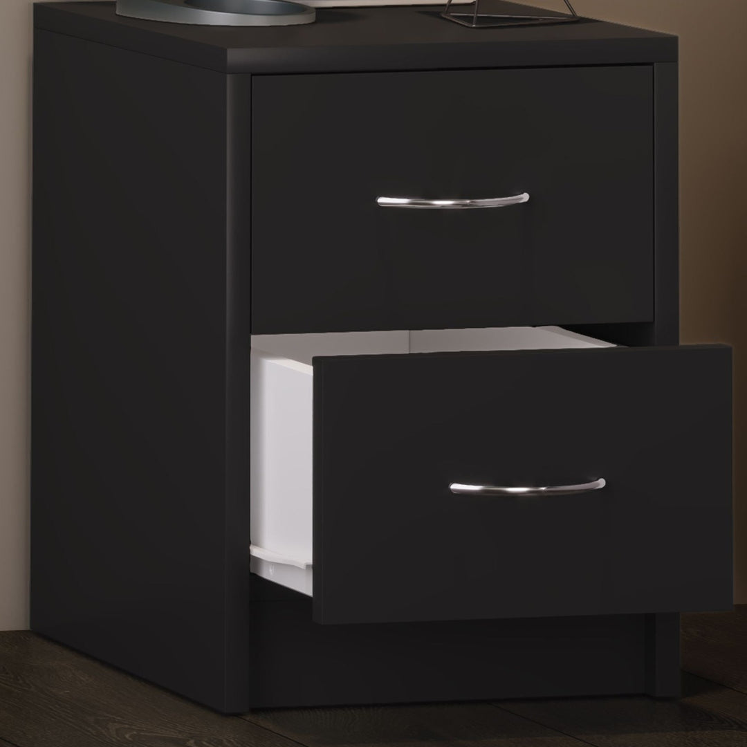 Funktionelt sengebord, 40x30x35 cm, sort